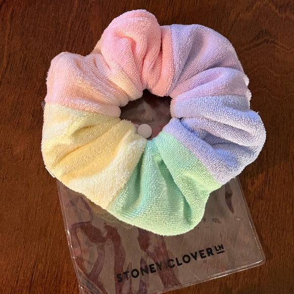 Stoney Clover Lane Rainbow Terry Scrunchie - Picture 3 of 3